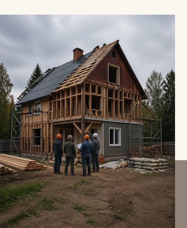 Реконструкция дачного дома в Фурманове под ключ с проектом