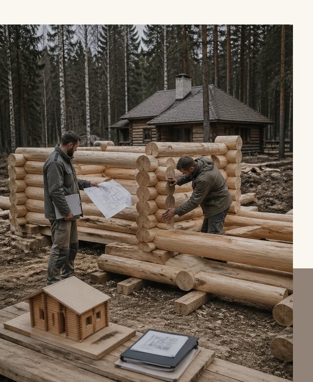 Проектирование и строительство домов из бревна в Фурманове